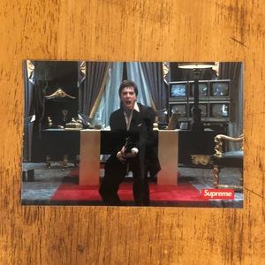 New Supreme Authentic Scarface Say Hello To My Little Friend Sticker FW17